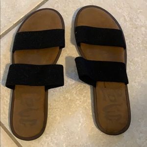 Never worn! Target slip on sandals